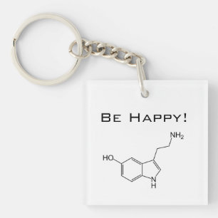 Gelukkig ben! Serotonine Sleutelhanger