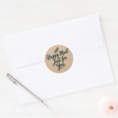 Gelukkig Bericht Net Voor Jou Sticker – Rustieke B (Envelop)