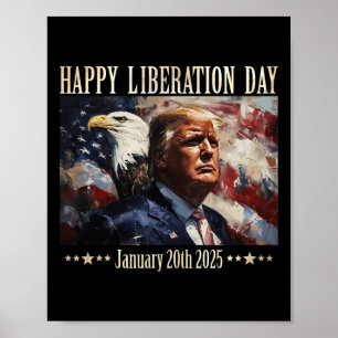Gelukkig Bevrijdingsdag Kleding President Trump Ve Poster