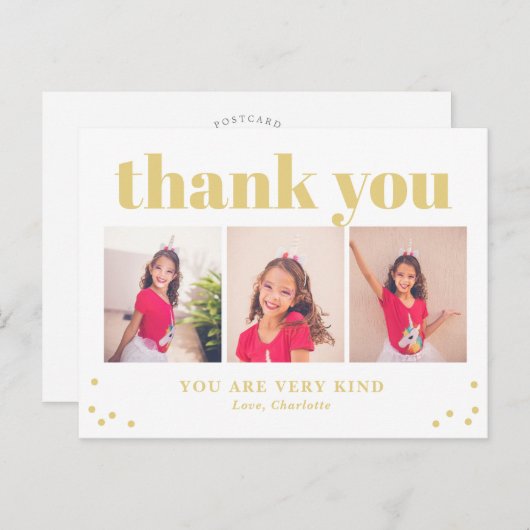 Gelukkig bewerkbare kleur Dank u Briefkaart (Voorkant / Achterkant)