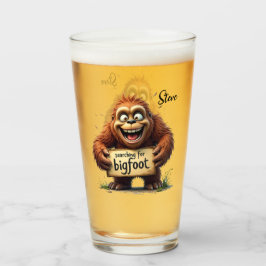 Gelukkig Bigfoot Sasquatch Mugshot Zoekteam Glas