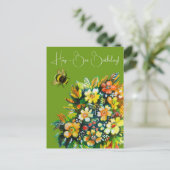 Gelukkig Bij-verjaardag Briefkaart (Staand voorkant)