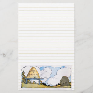 Gelukkig Bijenkorf Briefpapier Gelinieerd