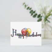 GELUKKIG BIRTHDAY! BRIEFKAART (Staand voorkant)