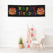 GELUKKIG BIRTHDAY! Cek en Confetti Spandoek (Insitu)