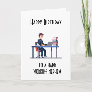 GELUKKIG BIRTHDAY OP EEN WERKELIJKE "NEPHEW"-KAART KAART