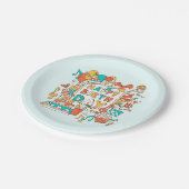 GELUKKIG BIRTHDAY! PAPIEREN BORDJE (Gekanteld)