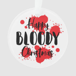 Gelukkig Bloody Kerstmis Horror Ornament