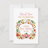 Gelukkig Boe-thday Roze Feest Bedankkaart (Voorkant)