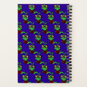 Gelukkig Boekenwurm Paars Notitieboek (Achterkant)