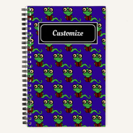 Gelukkig Boekenwurm Paars Notitieboek