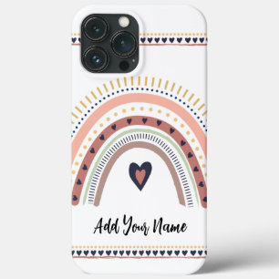 Gelukkig Boho Regenboog Modern Minimaal Trendy Chi Case-Mate iPhone Case