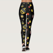 Gelukkig, boos, liefde, meisje emoji's leggings (Achterkant)