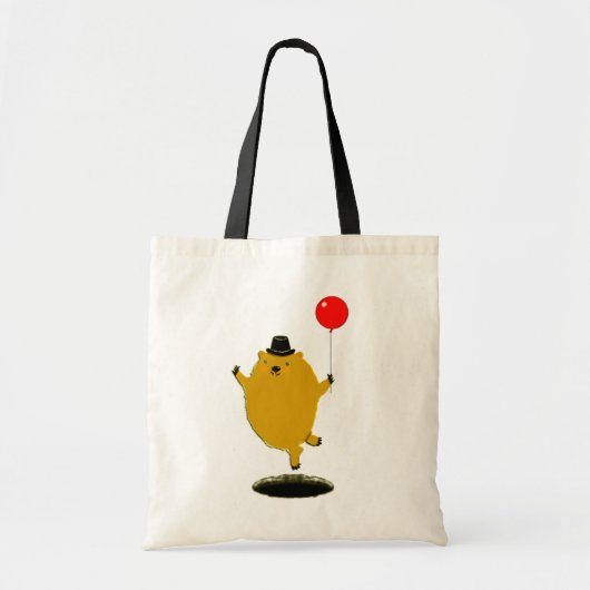 Gelukkig Bosmarmot Tote Bag (Voorkant)