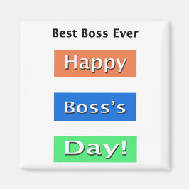 Gelukkig Boss Day Best Boss Ever Magneet