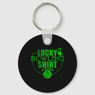 Gelukkig Bowling Shirt Niet Wassen Grappige Quote Sleutelhanger