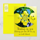 Gelukkig...._ Briefkaart (Voorkant / Achterkant)