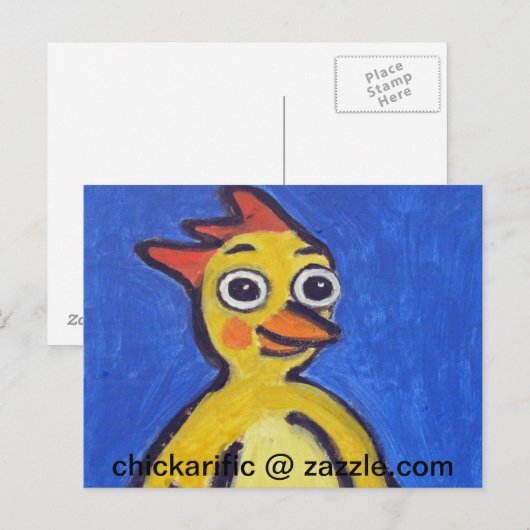 Gelukkig Briefkaart Chickarific (Voorkant / Achterkant)