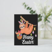 Gelukkig briefkaart met paassleuf (Staand voorkant)