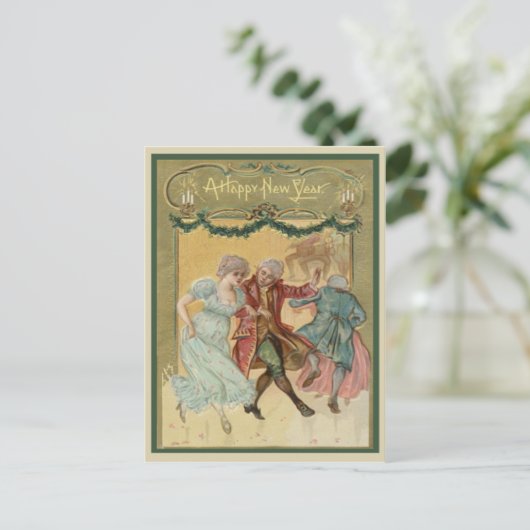  gelukkig Briefkaart Nieuwjaar (Staand voorkant)