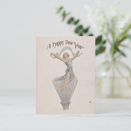  gelukkig Briefkaart Nieuwjaar (Staand voorkant)
