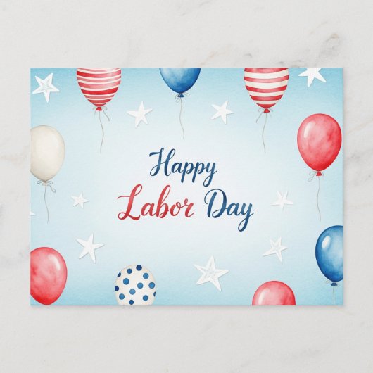 Gelukkig Briefkaart op de Dag van de Arbeid (Voorkant)