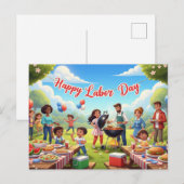 Gelukkig Briefkaart op de Dag van de Arbeid (Voorkant / Achterkant)