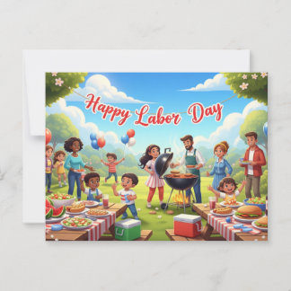 Gelukkig Briefkaart op de Dag van de Arbeid