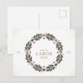 Gelukkig Briefkaart op de Dag van de Arbeid (Voorkant / Achterkant)