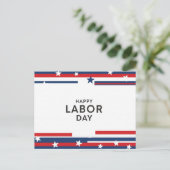 Gelukkig Briefkaart op de Dag van de Arbeid (Staand voorkant)
