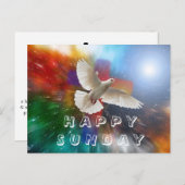 gelukkig briefkaart op zondag (Voorkant / Achterkant)