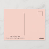 Gelukkig Briefkaart van posttransdieren (Achterkant)