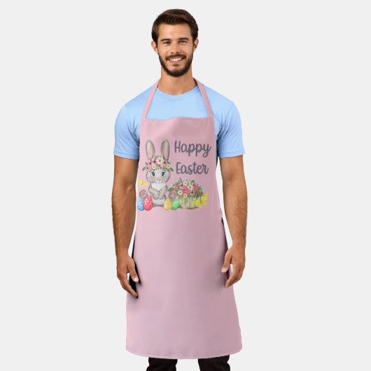 Gelukkig broodrooifeest schort (Gedragen)