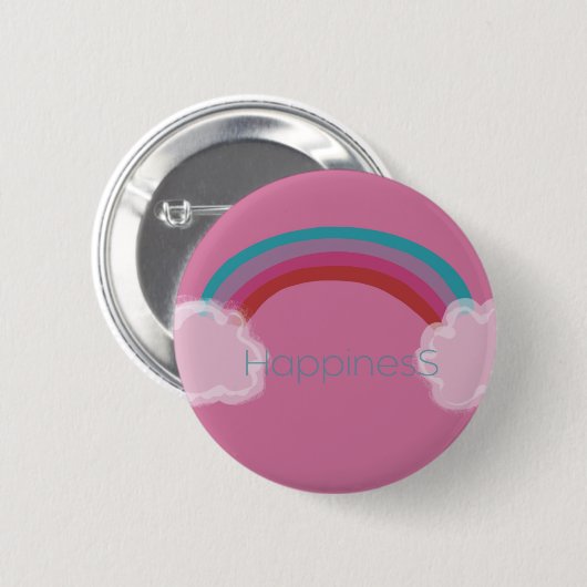 Gelukkig Button (Voorkant /achterkant)