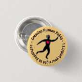 Gelukkig Button (Voorkant /achterkant)