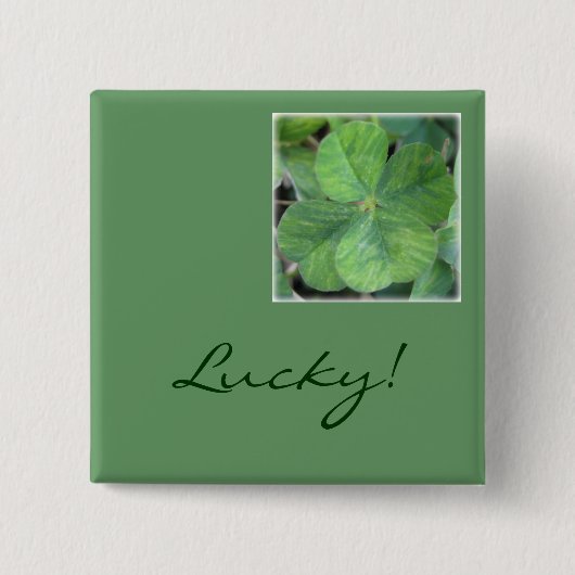 Gelukkig! Button2 Vierkante Button 5,1 Cm (Voorkant)