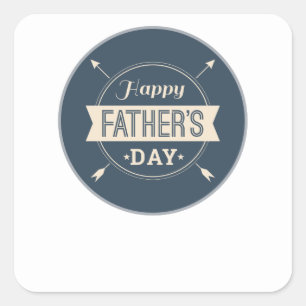 Gelukkig Cadeau van de vaderdag van iedereen Vierkante Sticker