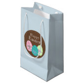 Gelukkig cadeautas van paasfeest met eieren (Voorkant Gekanteld)