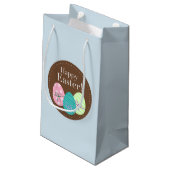 Gelukkig cadeautas van paasfeest met eieren (Achterkant Gekanteld)
