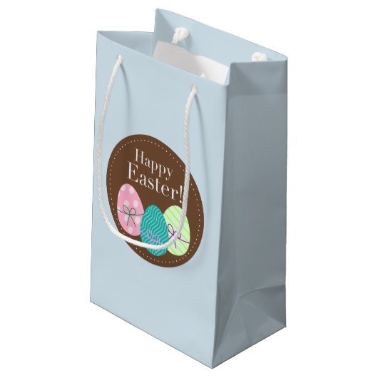 Gelukkig cadeautas van paasfeest met eieren (Achterkant Gekanteld)