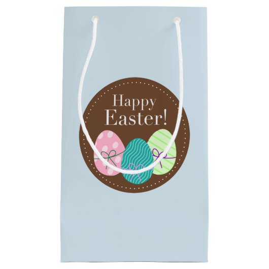Gelukkig cadeautas van paasfeest met eieren (Voorkant)