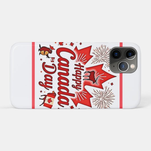 Gelukkig Canada Dag! Case-Mate iPhone Case (Achterkant (horizontaal))