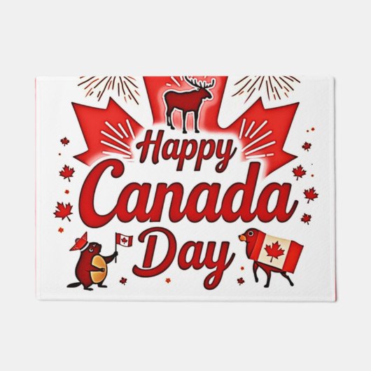 Gelukkig Canada Dag! Deurmat (Voorkant)