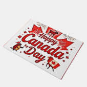 Gelukkig Canada Dag! Deurmat (Schuin)