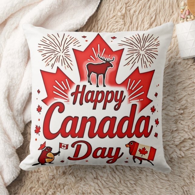 Gelukkig Canada Dag! Kussen (Deken)