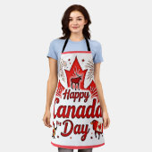 Gelukkig Canada Dag! Schort (Gedragen)