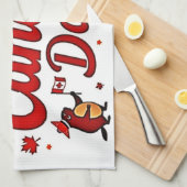 Gelukkig Canada Dag! Theedoek (Quarter Fold)