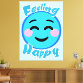 Gelukkig Canvas Afdruk (Insitu (Woonkamer))