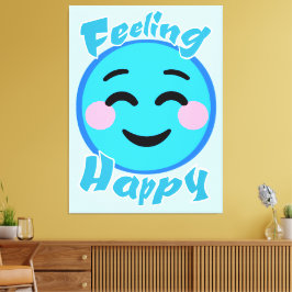 Gelukkig Canvas Afdruk