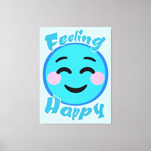 Gelukkig Canvas Afdruk (Voorkant)